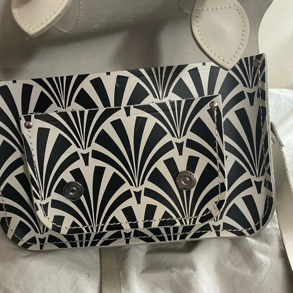 The Cambridge Satchel Company White and Black Patterned Women's Crossbody Bag - Picture 10 of 10